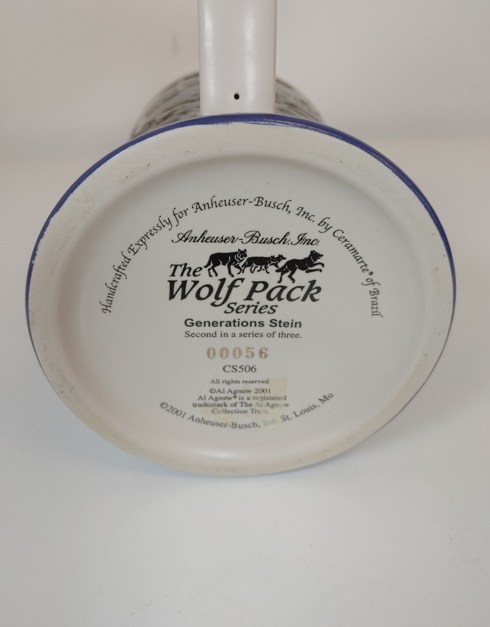 Anheuser Busch Stein - The Wolf Pack Series