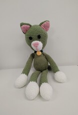 Crocheted Medium Stuffie - Cat (various colours)