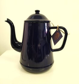 Vintage Blue Enamel Coffee Pot