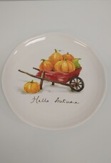 Pier 1 Ironstone Plate - Hello Autumn