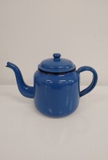 Vintage Blue Enamel Tea Kettle - Poland