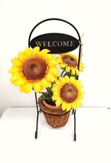 Potted Sunflower Welcome Stand