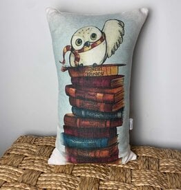 Books and Hedwig Pillow