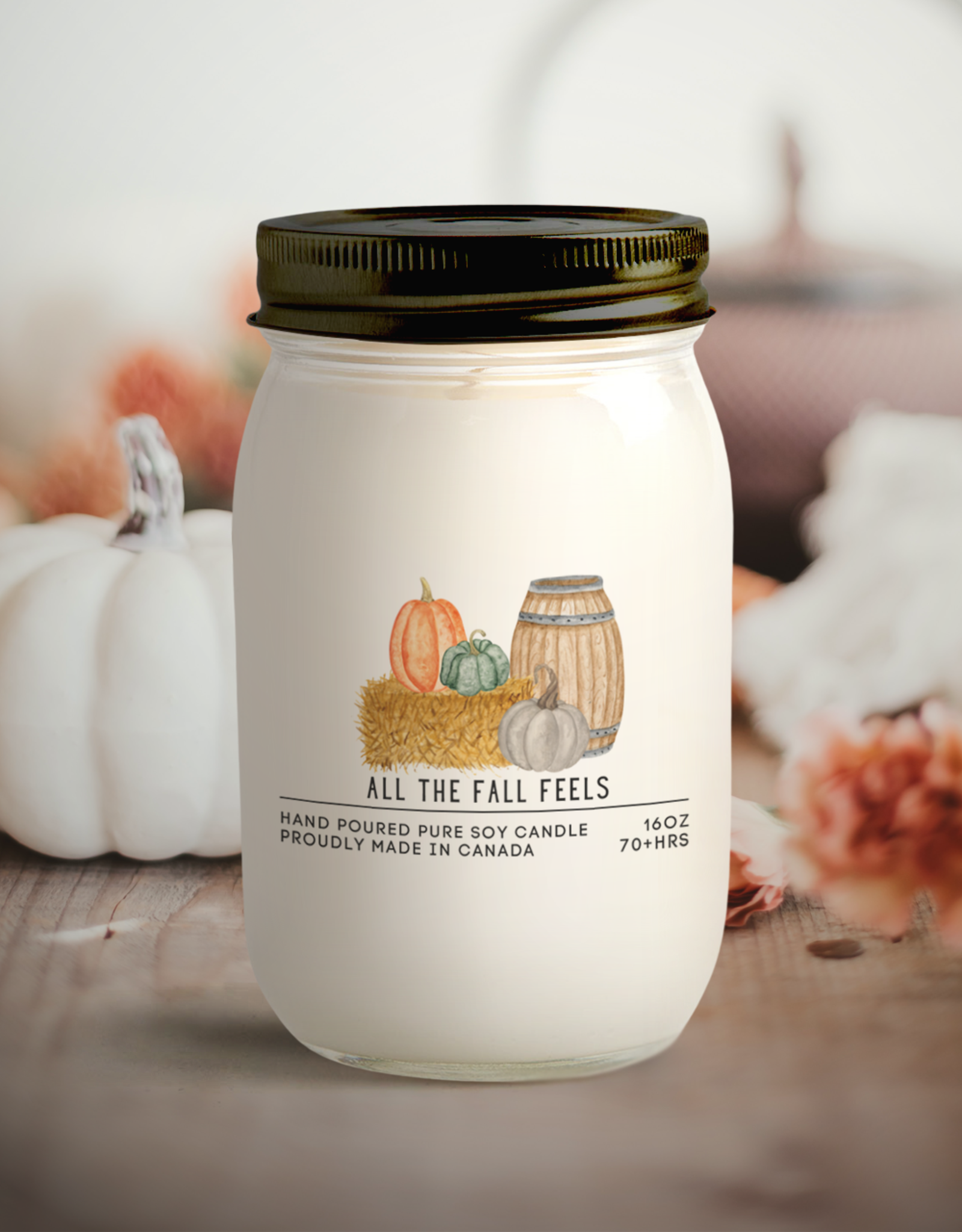 Serendipity Soy Candles 16oz Jar Candle - All The Fall Feels