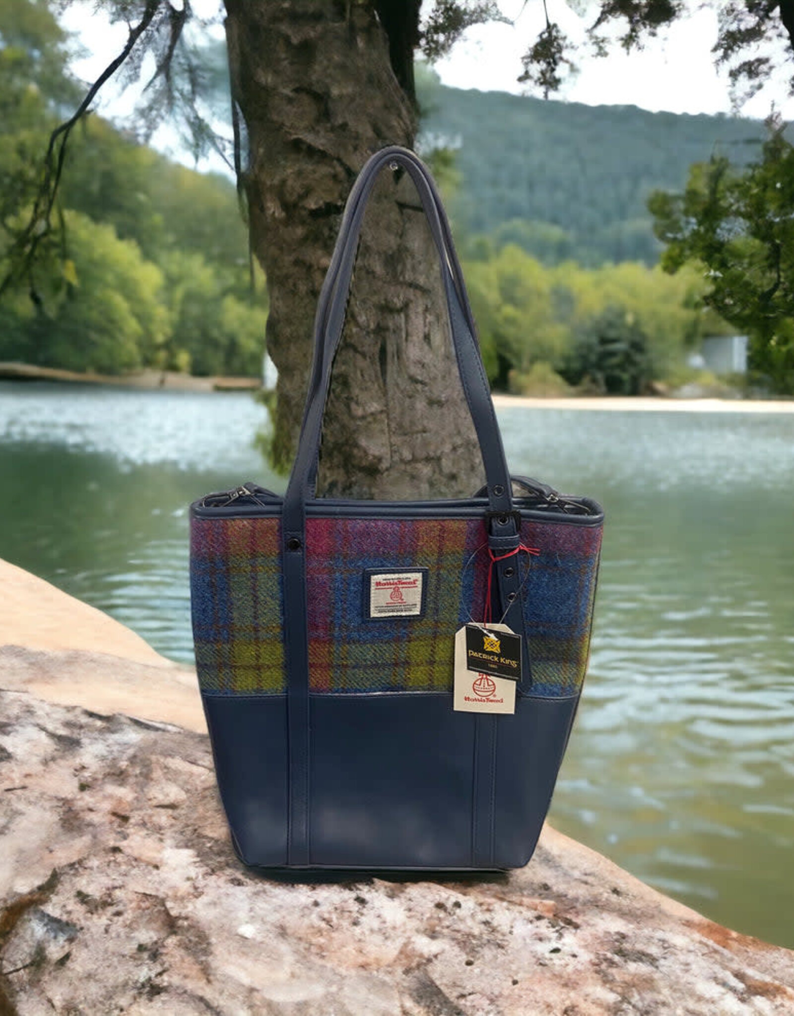 Patrick King Woollens Harris Tweed Large Tote -