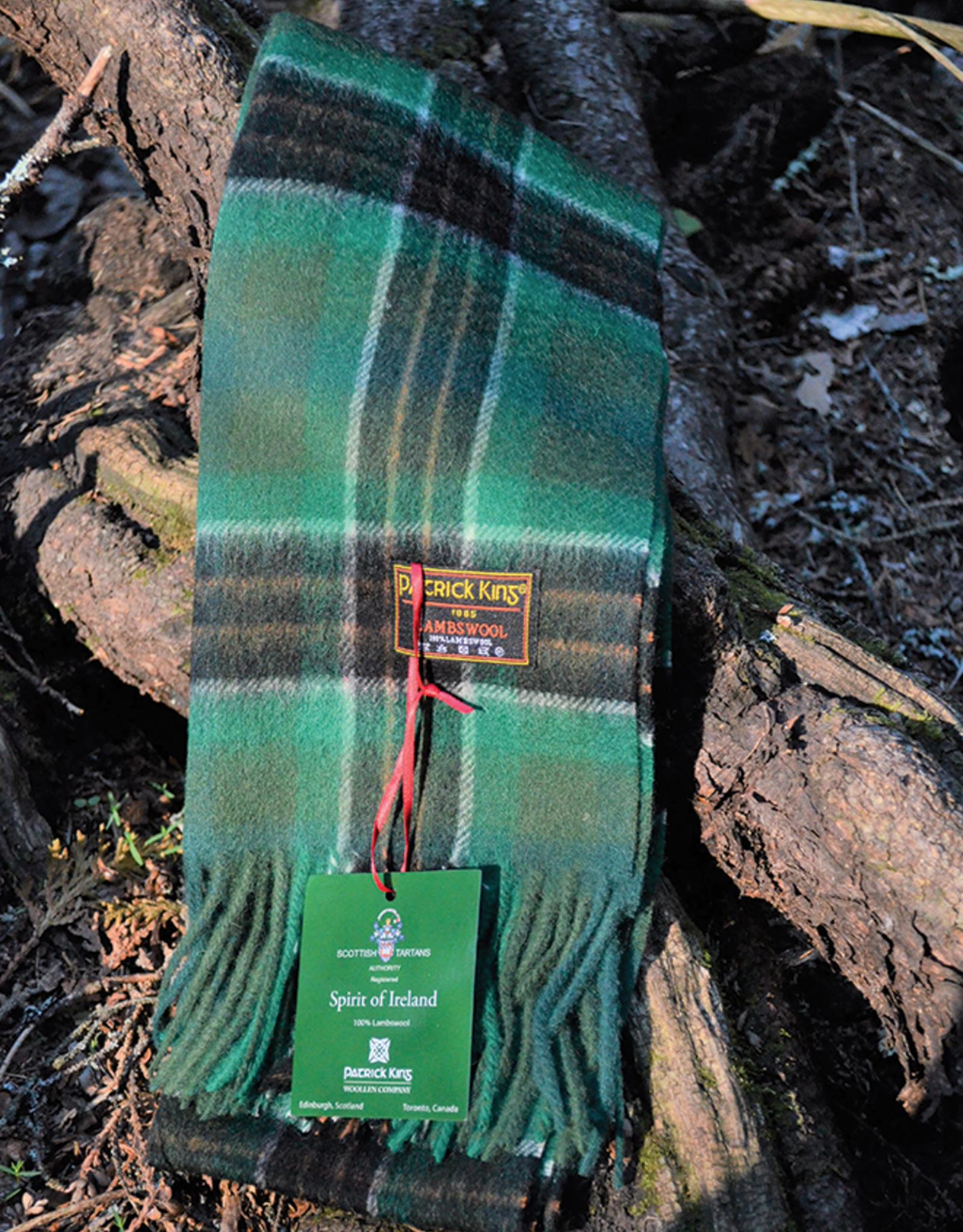 Patrick King Woollens Lambswool Tartan Scarf -