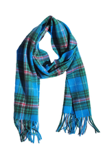 Patrick King Woollens Lambswool Tartan Scarf -