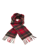 Patrick King Woollens Lambswool Tartan Scarf -