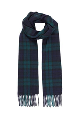 Patrick King Woollens Lambswool Tartan Scarf -