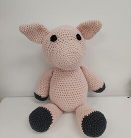 Crocheted Large Stuffie - Pig