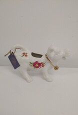 Cow Creamer w/flowers - made in England