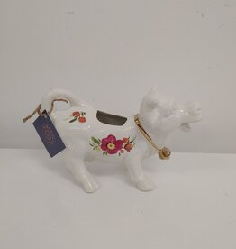 Cow Creamer w/flowers - made in England