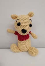 Crocheted Small Stuffie - Pooh Bear