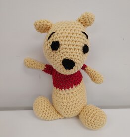 Crocheted Small Stuffie - Pooh Bear