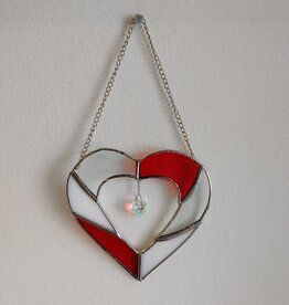 Stained Glass Large Heart