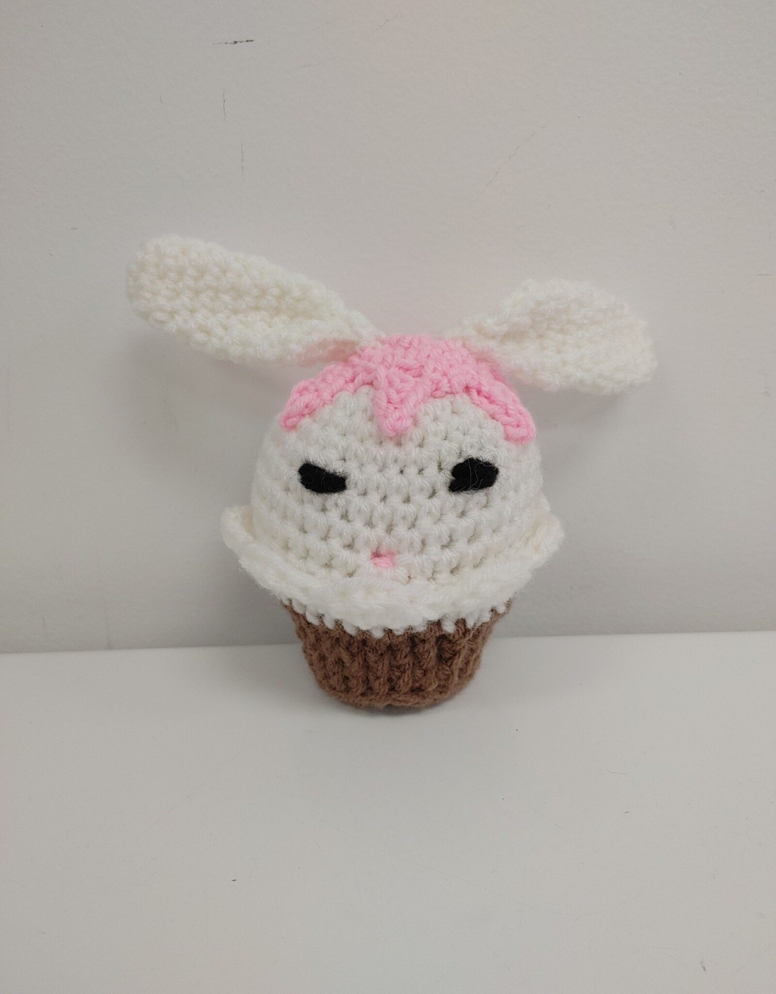 Crocheted XXSmall Stuffie - Bunny Cupcake