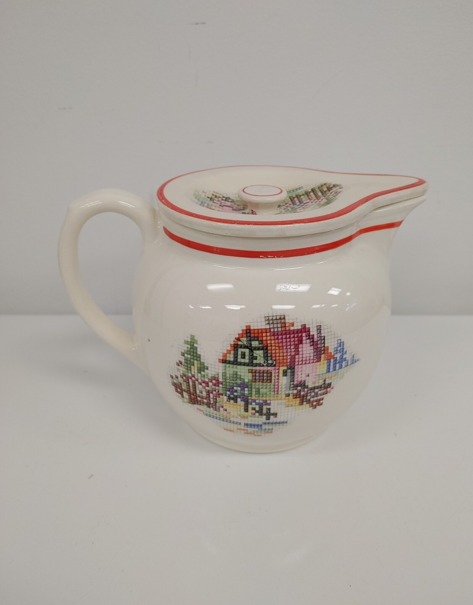 Vintage Pantry Bak-IN by Ware Crooksville USA Pitcher w/lid