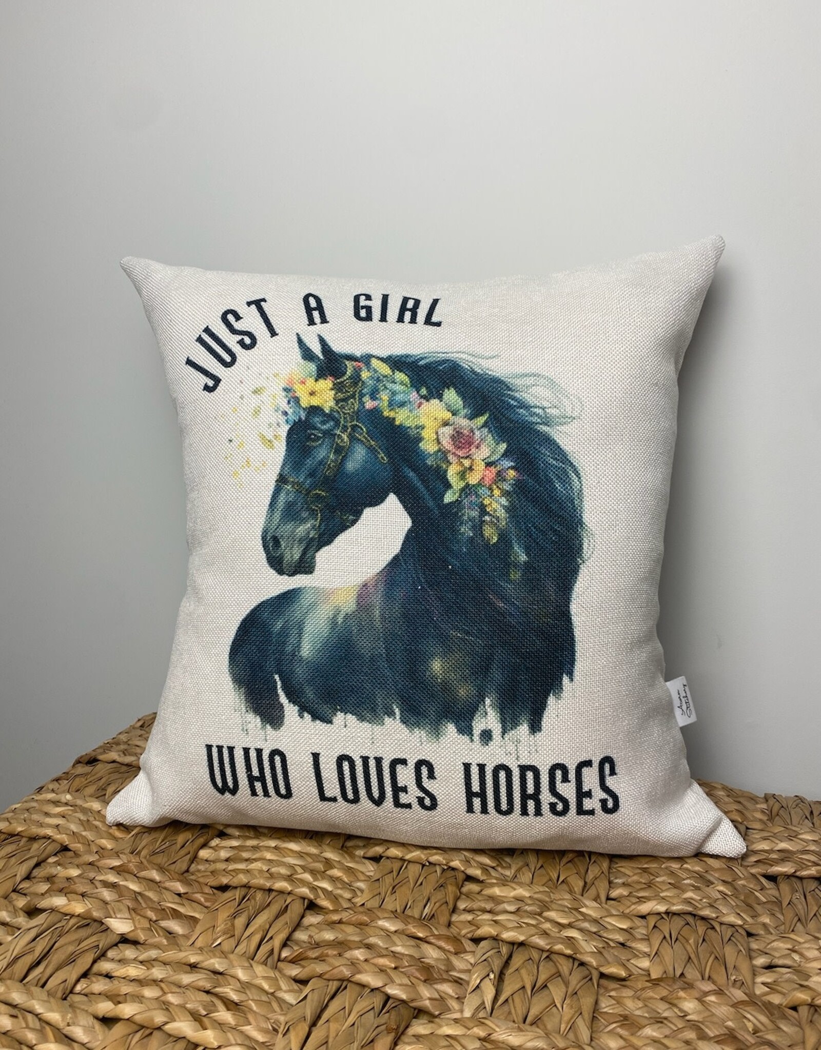 Just A Girl Who Loves Horses #2 Pillow