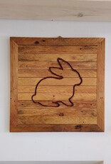Reclaimed Wood Wall Art - Bunny