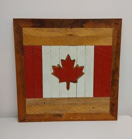 Reclaimed Wood Wall Art - Canada Flag