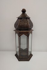 Ornate Brown Metal Lantern