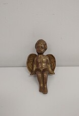 Vintage Brass Angel Shelf Sitter