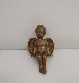 Vintage Brass Angel Shelf Sitter