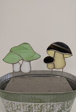 Stained Glass Double Mushroom