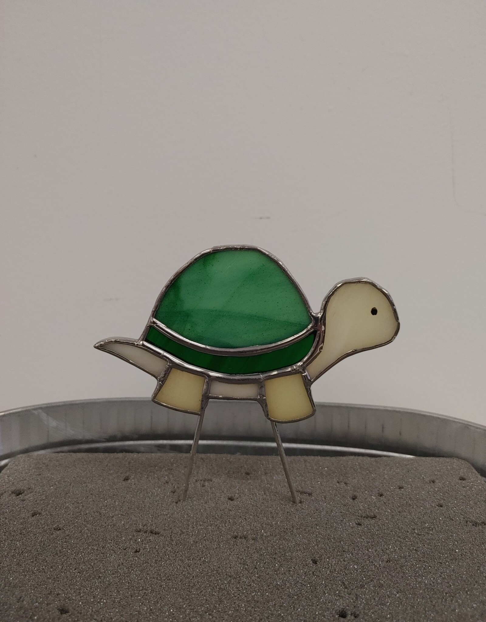 Stained Glass Turtle Plant Stake