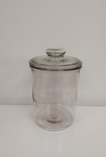 Vintage Clear Glass Jar w/lid