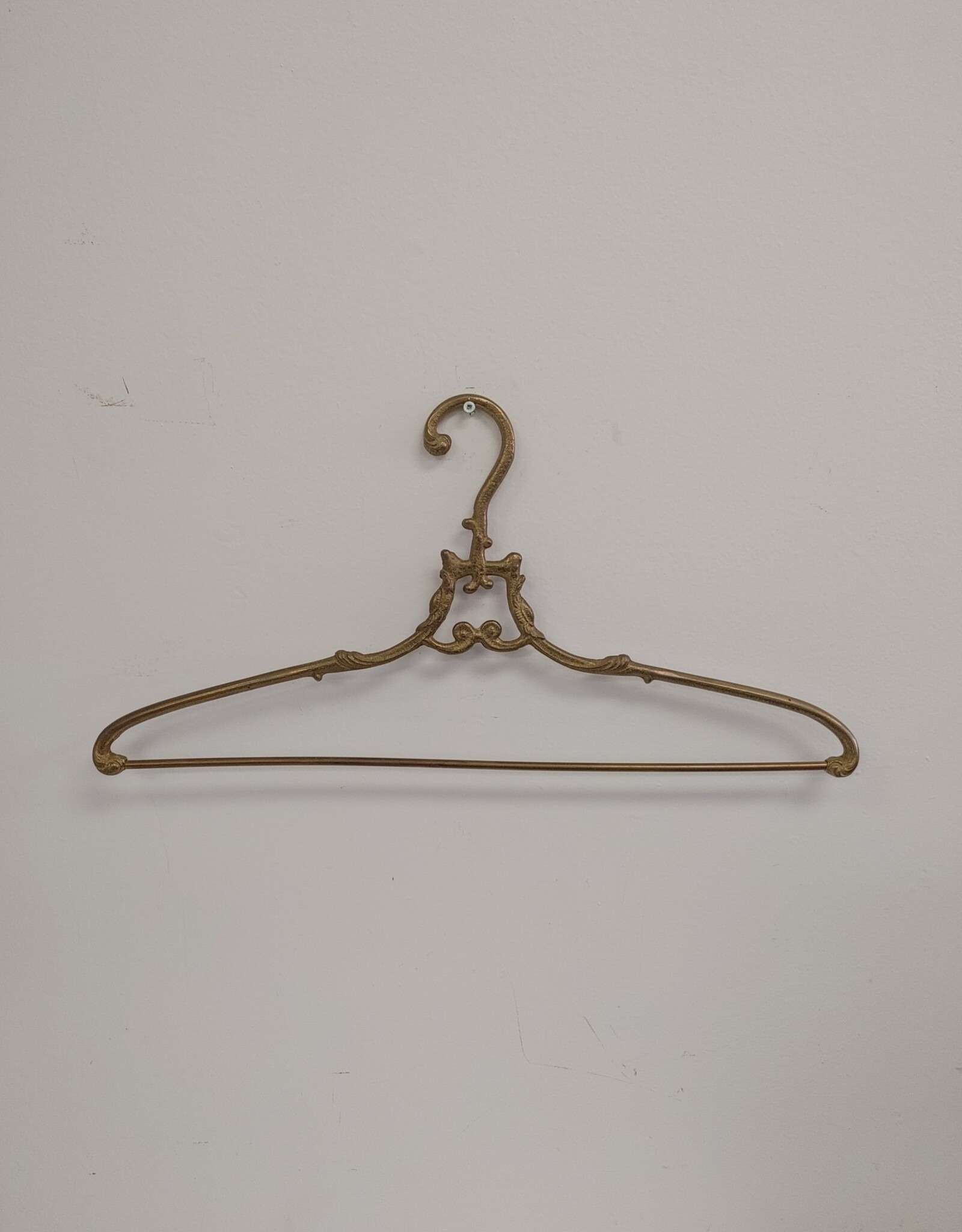 Vintage Ornate Brass Clothing Hanger