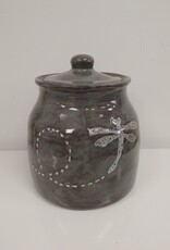 Clayworks & Candles Dragonfly Cookie Jar - D111