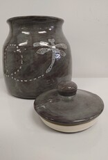 Clayworks & Candles Dragonfly Cookie Jar - D111