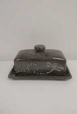 Clayworks & Candles Dragonfly Butter Dish - D178