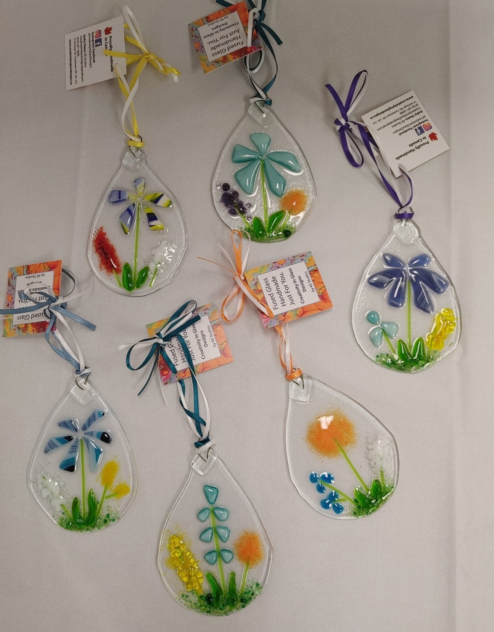Suncatcher Teardrop - Mixed Flowers - Mixed Variety
