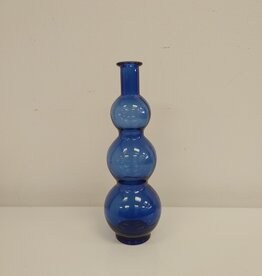 Vintage Cobalt Blue 7" Bubble Vase