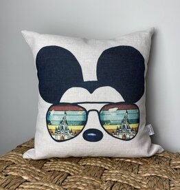 Mickey with Glasses Pillow