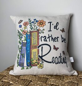 I'd Rather Be Reading Pillow