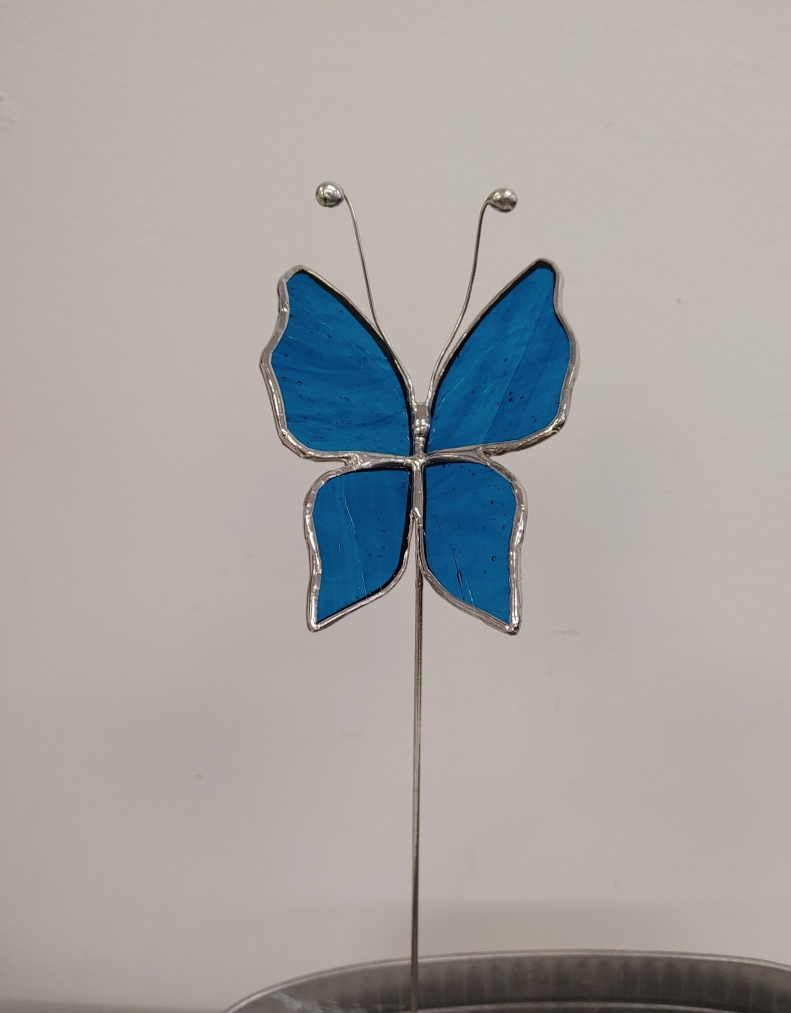 Stained Glass Butterfly Plant Stake