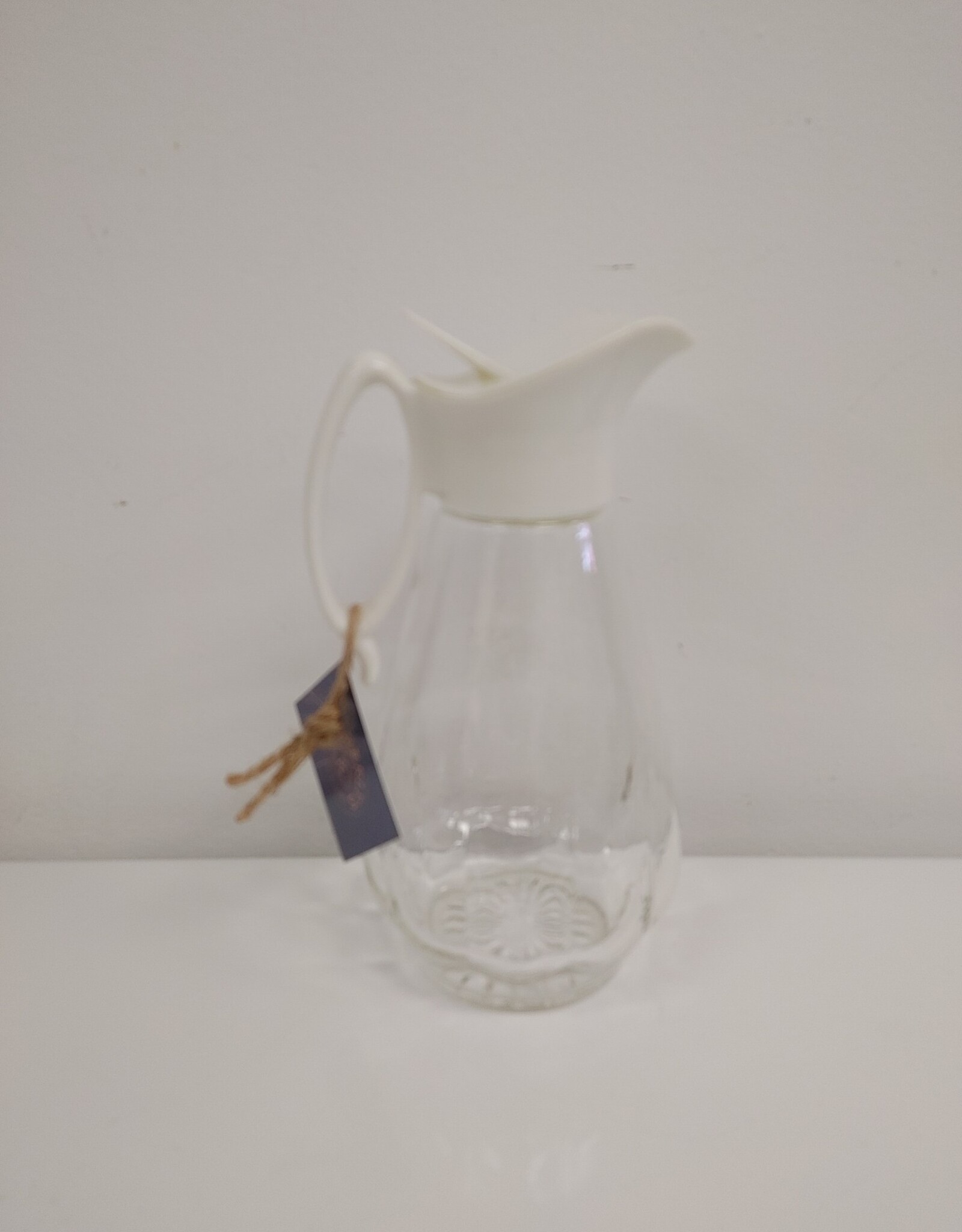 Vintage Twinpak White Top Glass Syrup Dispenser
