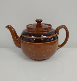 Vintage Sadler Brown Striped Teapot - England