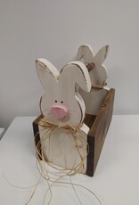 Bunny Box w/dowel handle - 12" long