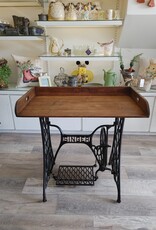 Antique Singer Sewing Table w/Wooden Top