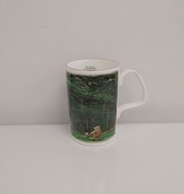 Vintage Pooh's Garden Porcelain Mug w/gold trim