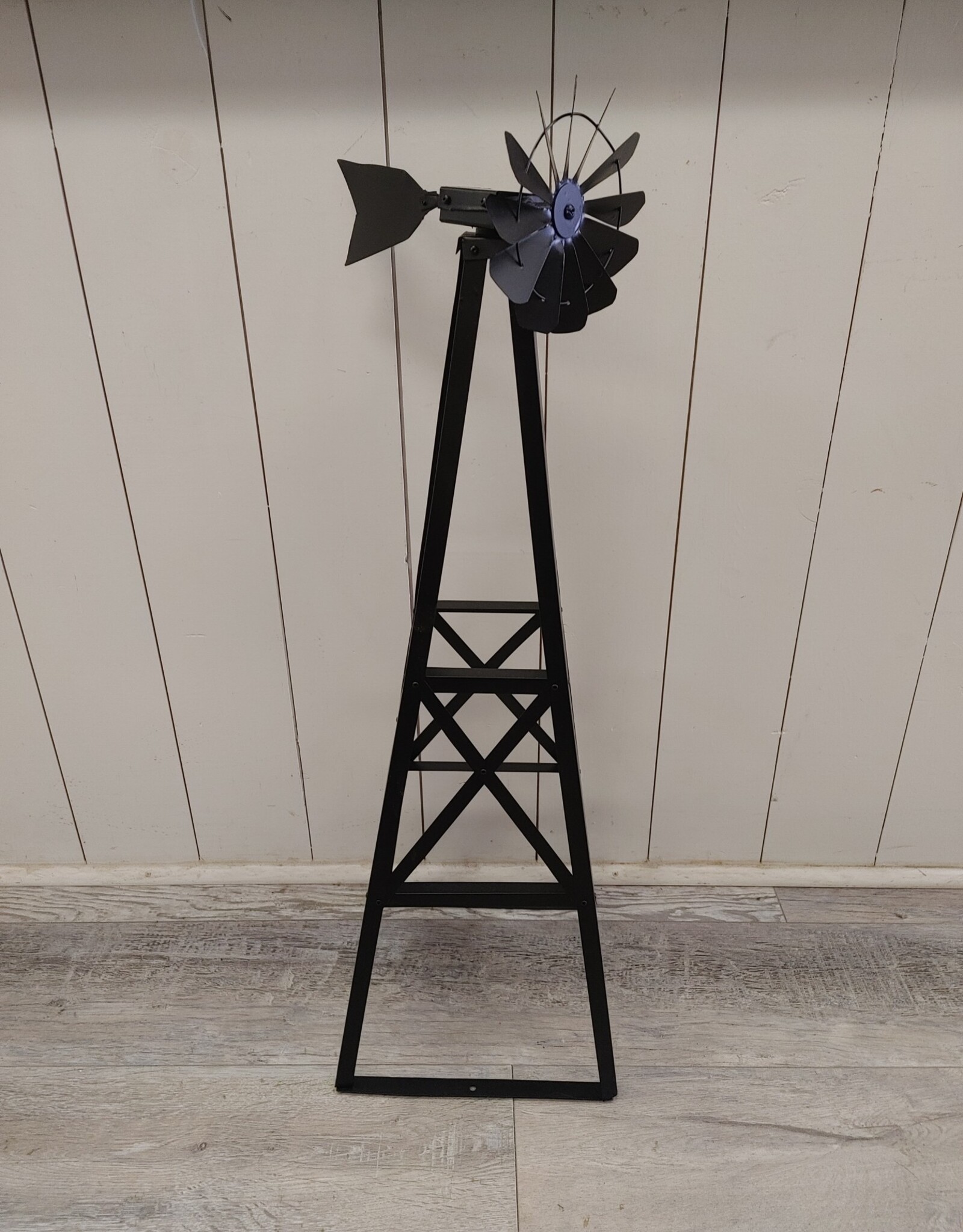 Ron White 32" Handmade Ornamental Windmill - black