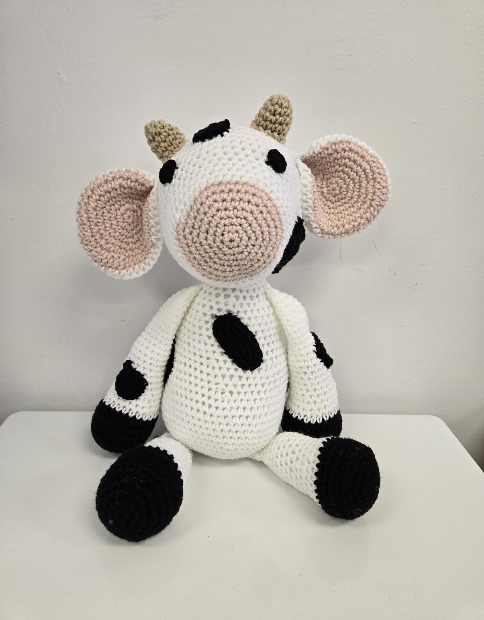 Crocheted Large Stuffie - Cow