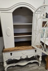 Vintage Painted China Cabinet