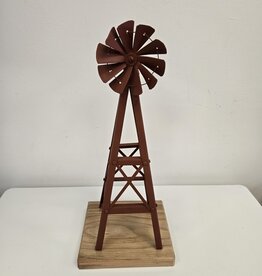 Small Handmade Windmill w/wooden base