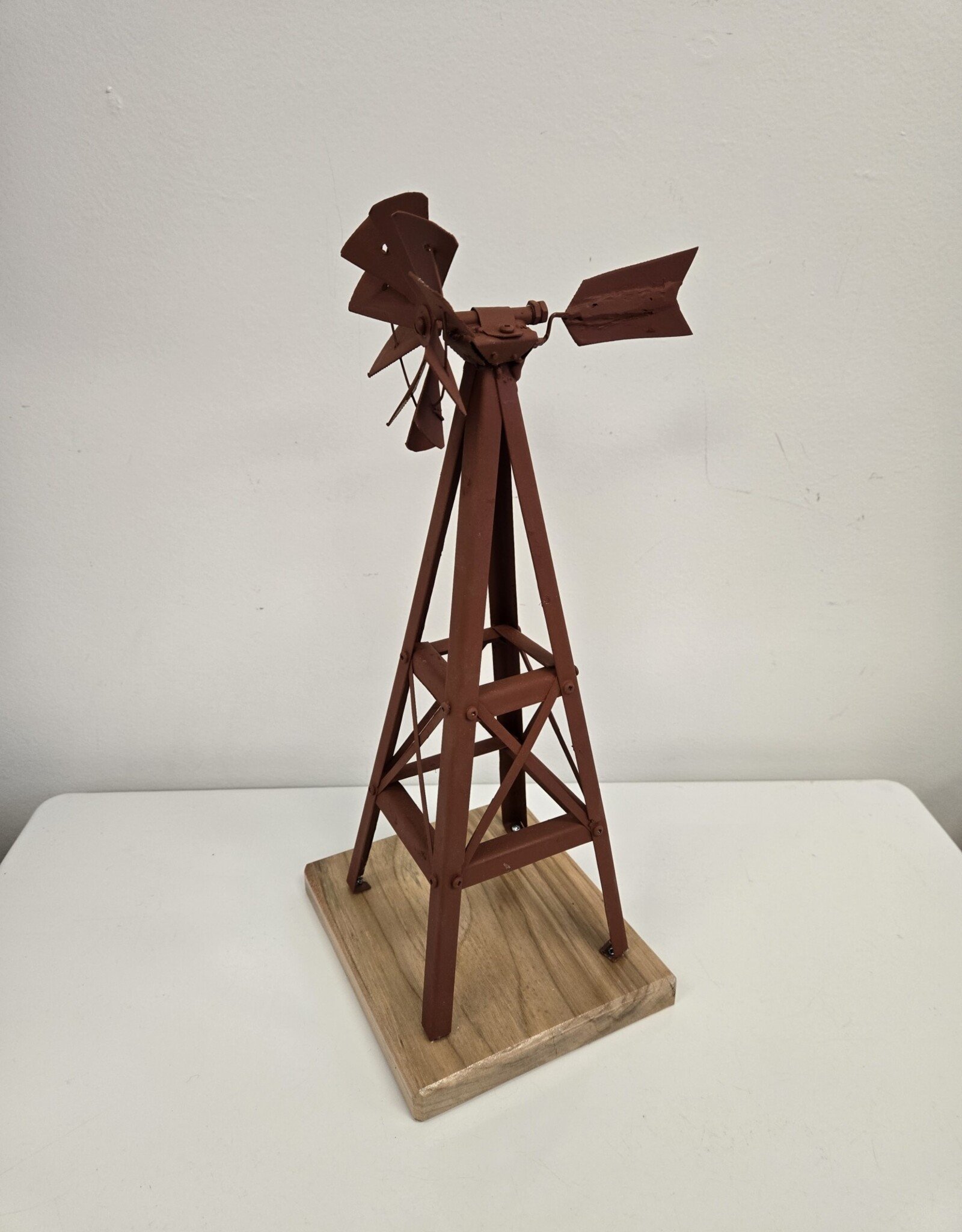 Small Handmade Windmill w/wooden base