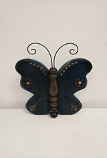 Whimsical Wooden Butterfly - teal